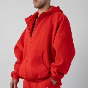 Comfrt Cloud Zip Hoodie Ubiswx XL Crimson Red